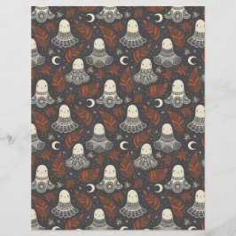 Niedliches Halloween Ghosts Lace - Rust Scrapbook 