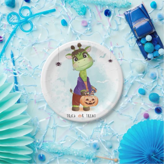 Niedliches Halloween Giraffe Pappteller (Party)