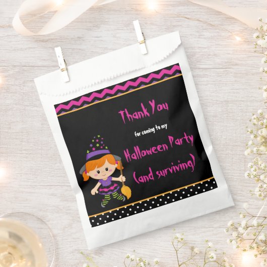 Niedliches Halloween-Girl-Halloween-Party Geschenktütchen (Ausgeschnitten)