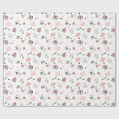 Niedliches Halloween-Glam-Geschenkpapier Geschenkpapier (Flach)