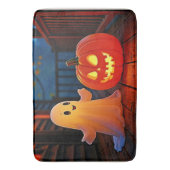 Niedliches Halloween-Glühdesign Badematte (Vorderseite Vertikal)