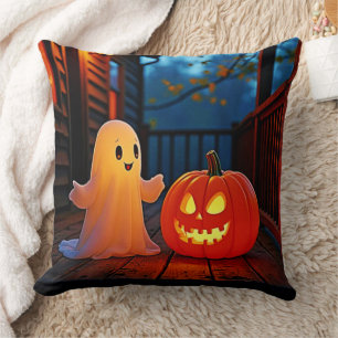 Niedliches Halloween-Glühdesign Kissen