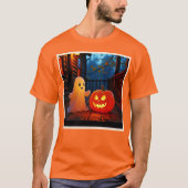 Niedliches Halloween-Glühdesign T-Shirt (Vorderseite)