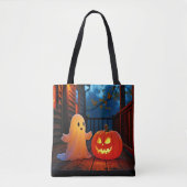 Niedliches Halloween-Glühdesign Tasche (Vorderseite)