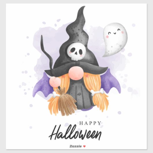 Niedliches Halloween-Gnome Aufkleber (Blatt)