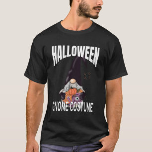 Niedliches Halloween-Gnome-besticktes Monster Cost T-Shirt