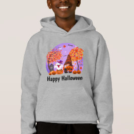 Niedliches Halloween Gnome und Geist mit Text Boy' Hoodie