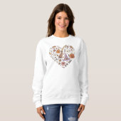 Niedliches Halloween Heart Sweatshirt (Vorne ganz)