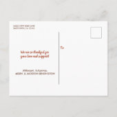 Niedliches Halloween Herbst Baby Birth Foto Ankündigungspostkarte (Rückseite)