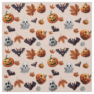Niedliches Halloween-Herbstmuster Stoff