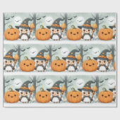 Niedliches Halloween Hexe Geschenkpapier (Flach)