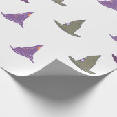 Niedliches Halloween Hexenhüte Kinder-Party-Gesche Geschenkpapier (Ecke)