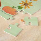 Niedliches Halloween Hexenkatze Puzzle (Seite)