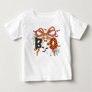 Niedliches Halloween-Hut, Kürbiskins und Black Cat Baby T-shirt