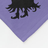 Niedliches Halloween Icon Lila Fleece Blanket (Ecke)