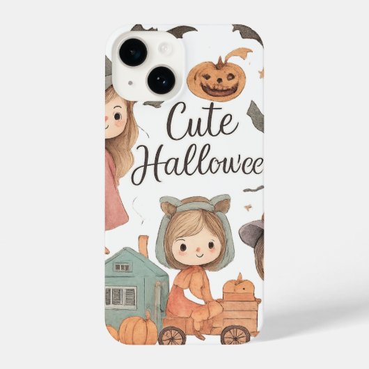 Niedliches Halloween iPhone Case - Ghost & Mummy S Hülle (Rückseite)