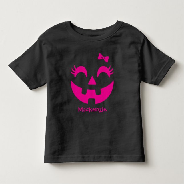 Niedliches Halloween Jack O' Lantern Kleinkind T-shirt (Vorderseite)