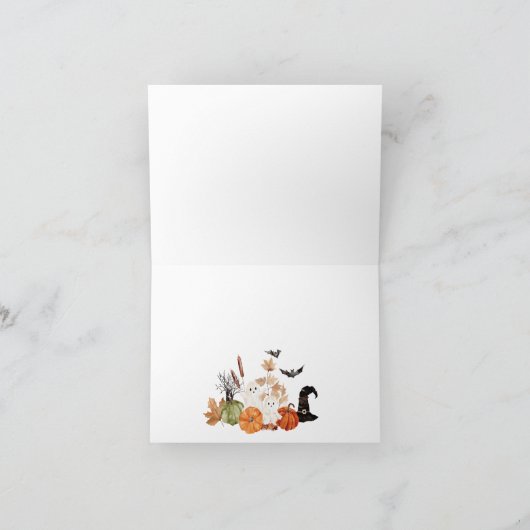 Niedliches Halloween Karte (Innenseite)