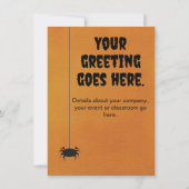 Niedliches Halloween-Kartenspiel oder Einladung (Rückseite)