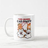 Niedliches Halloween-Katzen-Design im puranormalen Kaffeetasse (Links)