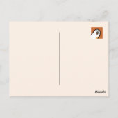 Niedliches Halloween-Katzen-Design im puranormalen Postkarte (Rückseite)