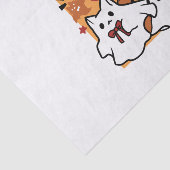 Niedliches Halloween-Katzen-Design im puranormalen Seidenpapier (Ausschnitt)