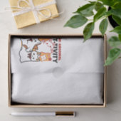 Niedliches Halloween-Katzen-Design im puranormalen Seidenpapier (Geschenk)