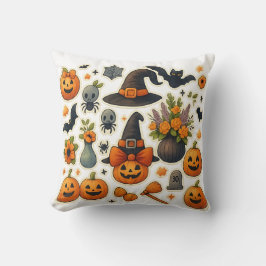 Niedliches Halloween-Katzengewirr - Spooky C Kissen