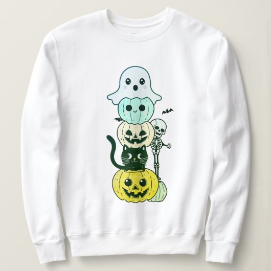 Niedliches Halloween Kawaii Character Stack Sweats Sweatshirt