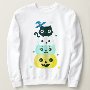 Niedliches Halloween Kawaii Character Sweatshirt