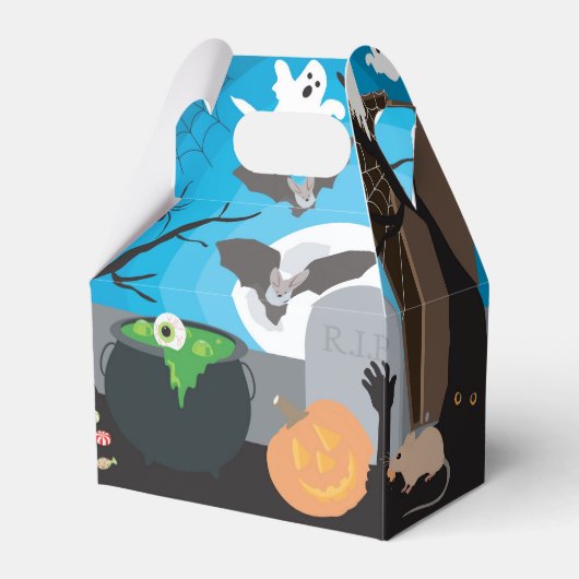 Niedliches Halloween-Kids-Halloween-Party Geschenkschachtel (Rückseite)