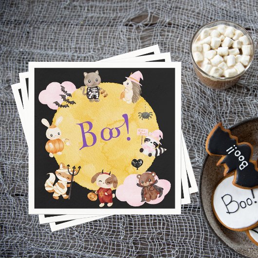 Niedliches Halloween-Kids-Kostüm-Party Serviette