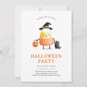 Niedliches Halloween Kids-Party Einladung (Vorderseite)