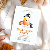 Niedliches Halloween Kids-Party Einladung