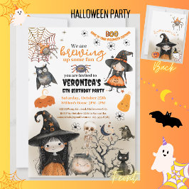 Niedliches Halloween-Kids-Party Einladung