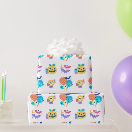 Niedliches Halloween Kids Party-Geschenk Geschenkpapier (Partygeschenke)