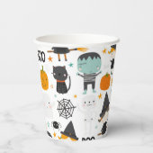 Niedliches Halloween Kids-Party Pappbecher (Rückseite)