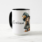 Niedliches Halloween-Kind Tasse (Vorderseite Links)