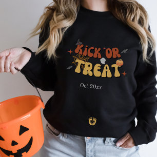 Niedliches Halloween-Kinderankündigung Schwangersc Sweatshirt