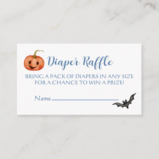 Niedliches Halloween-Kinderduschdiplom Begleitkarte (Vorderseite)