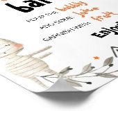 Niedliches Halloween-Kinderdusche Momosa-Bar-Zeich Poster (Ecke)