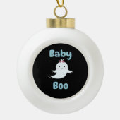 Niedliches Halloween-Kindergeschenk für Baby Boo Keramik Kugel-Ornament (Vorderseite)