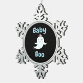 Niedliches Halloween-Kindergeschenk für Baby Boo Schneeflocken Zinn-Ornament (Rechts)