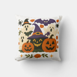 Niedliches Halloween Kissen - Adorable Geister, Pu