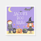 Niedliches Halloween-Kostüm Kinder Serviette (Vorderseite)