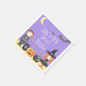 Niedliches Halloween-Kostüm Kinder Serviette (Ecke)