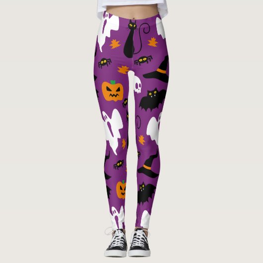 Niedliches Halloween-Kostüm-Party Leggings (Vorderseite)