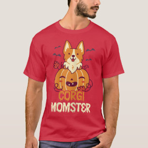 Niedliches Halloween-Kostüm Welsh Corgi Pumpkin He T-Shirt