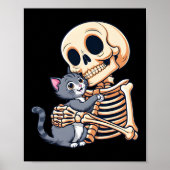 Niedliches Halloween-Kostümkatze Poster (Vorne)