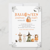 Niedliches Halloween-KostümParty Einladung (Vorderseite)